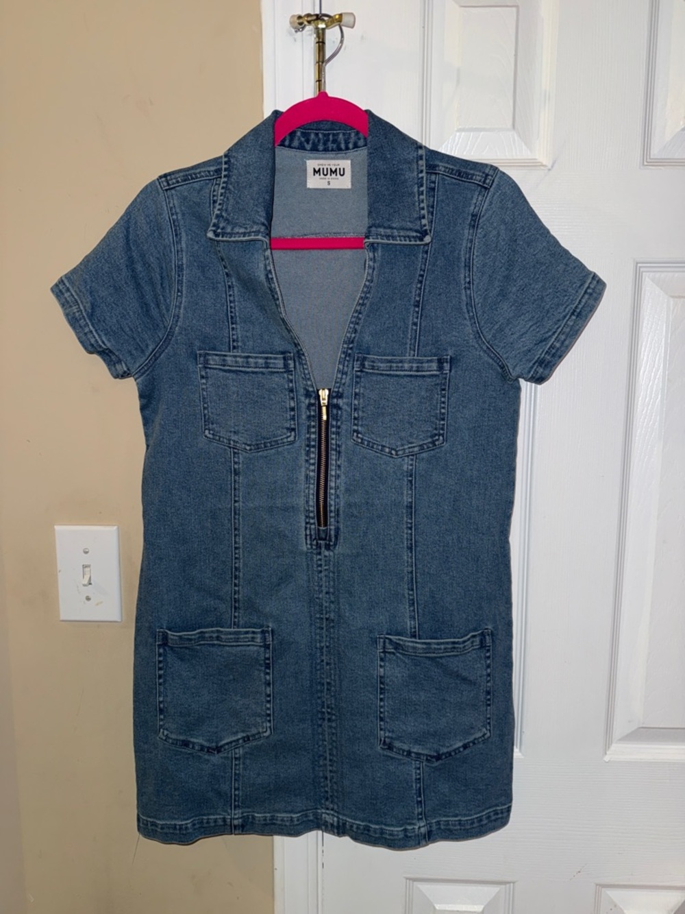 Show Me Your MuMu Denim Mini Dress